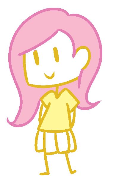 Size: 400x600 | Tagged: 2012, artist:missmagikarp, derpibooru import, fluttershy, human, humanized, safe, simplistic art style, stick figure