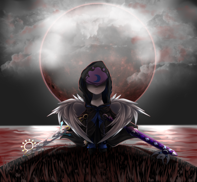 Dark Moon Goddess, black, moon, anime, goddess, HD wallpaper | Peakpx