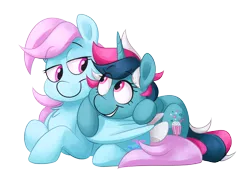 Size: 3530x2530 | Tagged: safe, artist:luximus17, derpibooru import, fizzy, wind whistler, pegasus, pony, unicorn, female, g1, g1 to g4, generation leap, lesbian, mare, shipping, simple background, transparent background, whistlepop