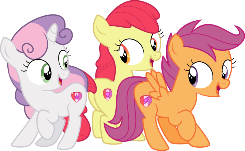 Size: 6089x3746 | Tagged: safe, artist:digimonlover101, derpibooru import, edit, editor:slayerbvc, vector edit, apple bloom, scootaloo, sweetie belle, earth pony, pegasus, pony, unicorn, surf and/or turf, absurd resolution, accessory-less edit, cute, cutie mark, cutie mark crusaders, female, filly, missing accessory, open mouth, simple background, the cmc's cutie marks, transparent background, trio, vector