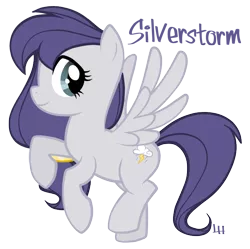 Size: 714x712 | Tagged: safe, artist:petraea, derpibooru import, oc, oc:silverstorm, pegasus, pony, female, mare, simple background, solo, transparent background, vector