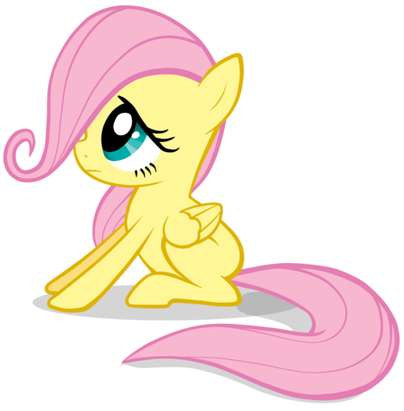 Size: 4666x4742 | Tagged: safe, artist:petraea, derpibooru import, fluttershy, pony, absurd resolution, cute, female, filly, filly fluttershy, shyabetes, simple background, solo, transparent background, vector, younger