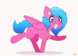 Size: 2000x1455 | Tagged: safe, artist:n0nnny, derpibooru import, oc, oc:neon, oc:neon burst, ponified, bat pony, object pony, original species, pegasus, pony, animated, bat pony oc, bat wings, biting, cute, dancing, ear fluff, element pony, frame by frame, gif, grin, male, simple background, smiling, solo, teeth, tongue bite, white background, wings