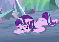 Size: 672x486 | Tagged: safe, derpibooru import, screencap, cozy glow, princess celestia, queen chrysalis, starlight glimmer, alicorn, changeling, pony, unicorn, the ending of the end, alicornified, animated, burned, butt, cozycorn, cutie mark, defeated, ethereal mane, female, filly, flowing mane, flying, foal, folded wings, former queen chrysalis, glowing horn, hoof shoes, horn, injured, landing, mare, momlestia, momlestia fuel, plot, protecting, race swap, smoke, ultimate chrysalis, wings