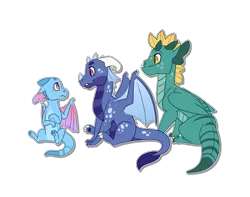 Size: 2601x2053 | Tagged: adopted offspring, artist:jackiebloom, derpibooru import, dragon, dragon oc, intersex, male, oc, oc:fire striker, oc:pyre, oc:scorch, parent:princess celestia, parent:princess ember, safe, siblings, simple background, transgender, transparent background, trio, unofficial characters only