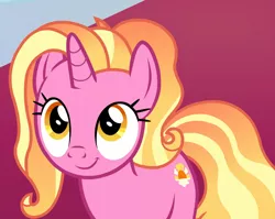 Size: 1360x1080 | Tagged: safe, derpibooru import, screencap, luster dawn, pony, unicorn, the last problem, cropped, cute, looking up, lusterbetes, smiling, solo