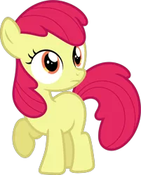 Size: 3846x4785 | Tagged: safe, artist:estories, derpibooru import, edit, editor:slayerbvc, vector edit, apple bloom, earth pony, pony, absurd resolution, accessory-less edit, female, filly, missing accessory, simple background, solo, transparent background, vector