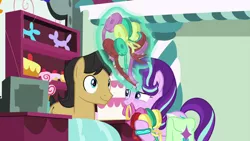 Size: 1280x720 | Tagged: safe, derpibooru import, screencap, cherry cola, cherry fizzy, starlight glimmer, pony, student counsel