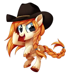 Size: 1920x2078 | Tagged: safe, artist:centchi, derpibooru import, oc, oc:rudy chimes, earth pony, pony, deviantart watermark, female, filly, hat, obtrusive watermark, simple background, solo, transparent background, watermark