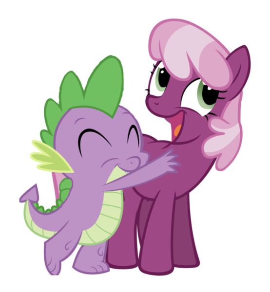 Size: 750x812 | Tagged: safe, artist:tawnjay, derpibooru import, edit, editor:undeadponysoldier, cheerilee, spike, dragon, earth pony, pony, cheeribetes, cheerispike, cute, female, male, mare, shipping, simple background, spikabetes, straight, white background