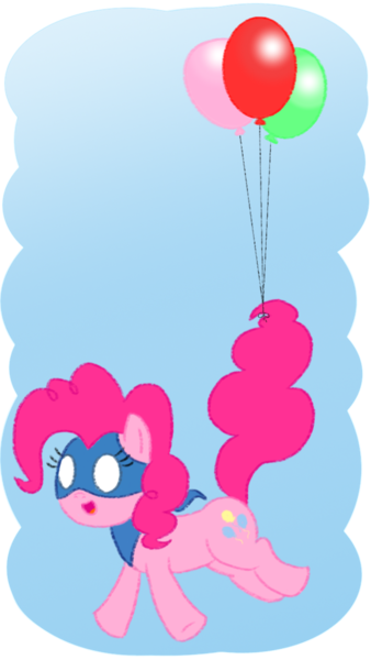 Size: 720x1280 | Tagged: safe, artist:cartooniste2z, derpibooru import, pinkie pie, earth pony, pony, balloon, crossover, cute, diapinkes, floating, flying, snappy pie, solo, then watch her balloons lift her up to the sky