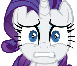 Size: 3938x3375 | Tagged: safe, artist:sketchmcreations, derpibooru import, rarity, unicorn, the ending of the end, female, food, freaking out, grimace, mare, marshmallow, marshmelodrama, rarity being rarity, simple background, solo, transparent background, vector, worried