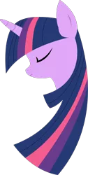 Size: 1502x2972 | Tagged: safe, artist:xpesifeindx, derpibooru import, twilight sparkle, pony, unicorn, bust, eyes closed, female, horn, lineless, mare, minimalist, modern art, portrait, simple background, solo, transparent background