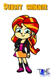 Size: 725x1093 | Tagged: safe, artist:tommychipmunk, derpibooru import, sunset shimmer, human, equestria girls, character, clothes