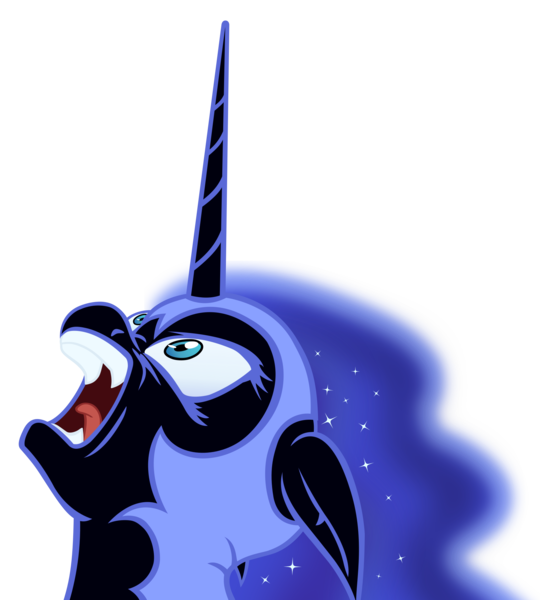 Size: 1800x2000 | Tagged: safe, artist:pianocube, artist:warpout, derpibooru import, nightmare moon, pony, lullaby for a princess, angry, inkscape, simple background, solo, transparent background, vector, vector trace