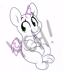 Size: 467x541 | Tagged: safe, artist:kellythedrawinguni, derpibooru import, oc, unofficial characters only, pony, chibi, commission, cute, solo, your character here