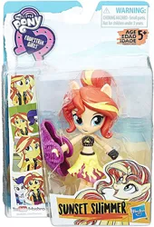 Size: 340x500 | Tagged: safe, derpibooru import, rarity, sunset shimmer, pony, unicorn, equestria girls, equestria girls series, forgotten friendship, bag, beach, doll, equestria girls logo, equestria girls minis, hasbro, minis, my little pony logo, toy, youtube logo