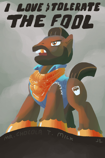 Size: 800x1200 | Tagged: safe, artist:docwario, derpibooru import, ponified, earth pony, pony, love and tolerate, mr. t, solo