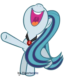 Size: 1024x1164 | Tagged: safe, artist:tigerbeetle, derpibooru import, sonata dusk, ponified, pony, equestria girls, rainbow rocks, disguise, disguised siren, equestria girls ponified, gem, jewelry, necklace, nose in the air, simple background, singing, siren gem, solo, transparent background, uvula, watermark