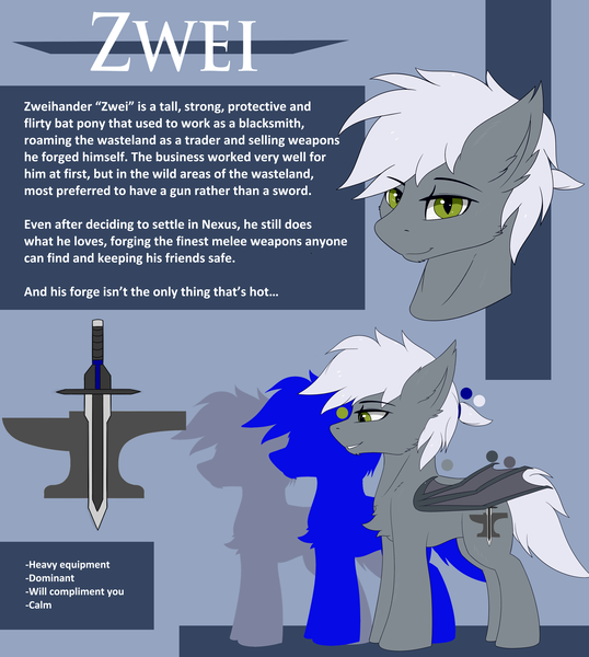 Size: 3500x3900 | Tagged: suggestive, artist:snowstormbat, derpibooru import, oc, oc:zweihander, bat pony, pony, hazel eyes, image, male, png, reference sheet, solo, solo male