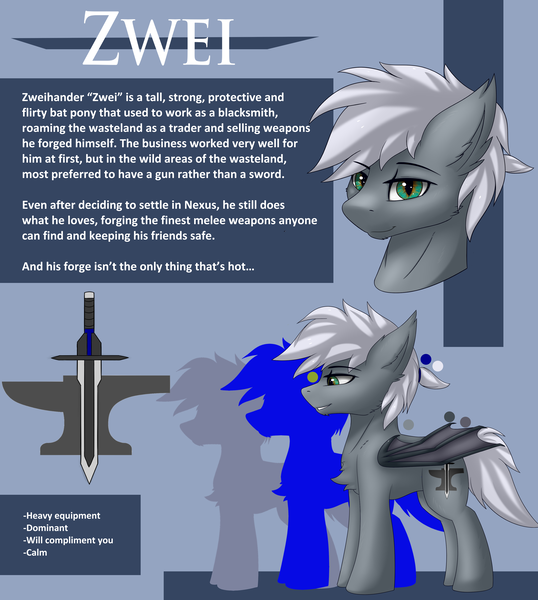 Size: 3500x3900 | Tagged: suggestive, alternate version, artist:snowstormbat, derpibooru import, oc, oc:zweihander, bat pony, pony, hazel eyes, image, male, png, reference sheet, solo, solo male