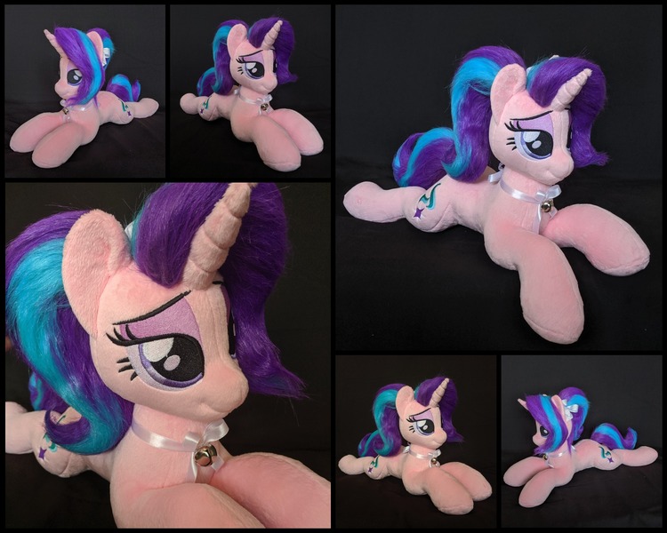 Size: 2000x1600 | Tagged: safe, artist:burgunzik, derpibooru import, starlight glimmer, pony, irl, photo, plushie, prone, solo