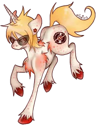 Size: 392x488 | Tagged: safe, artist:pony-untastic, derpibooru import, ponified, pony, dave strider, homestuck