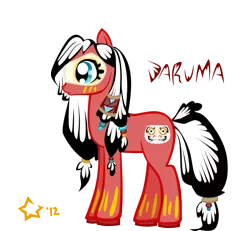 Size: 700x647 | Tagged: safe, artist:stariearth, derpibooru import, oc, ponified, pony, daruma