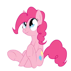 Size: 6475x6475 | Tagged: safe, artist:srmario, derpibooru import, pinkie pie, earth pony, pony, absurd resolution, cute, diapinkes, female, mare, simple background, sitting, solo, transparent background, vector