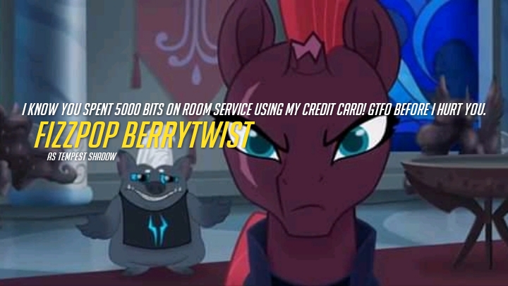 Size: 720x405 | Tagged: derpibooru import, edit, edited screencap, grubber, my little pony: the movie, play of the game, safe, screencap, tempest shadow