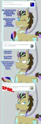 Size: 750x2254 | Tagged: safe, artist:jitterbugjive, derpibooru import, doctor whooves, time turner, oc, oc:neosurgeon, pony, lovestruck derpy, neon, solo