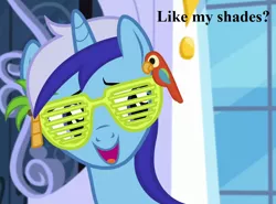 Size: 972x720 | Tagged: safe, derpibooru import, edit, edited screencap, screencap, minuette, pony, amending fences, bronybait, cropped, cute, minubetes, shutter shades, speech, talking