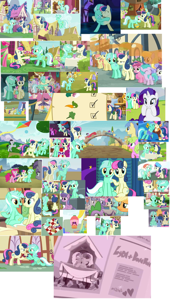 Size: 2240x3944 | Tagged: safe, artist:vanderlyle, derpibooru import, edit, screencap, amethyst star, applejack, aquamarine, aura (character), berry punch, berryshine, bon bon, buddy, caramel, carrot top, cheerilee, cherry berry, cloud kicker, daisy, derpy hooves, diamond tiara, first base, flower wishes, fluttershy, gala appleby, golden harvest, goldengrape, jonagold, lemon hearts, lily longsocks, limestone pie, lucky clover, lyra heartstrings, marmalade jalapeno popette, maud pie, meadow song, minty green, mochaccino, pink lady, pinkie pie, pipsqueak, ponet, prince rutherford, rainbow dash, rainbow stars, rare find, rarity, roseluck, ruby pinch, sassaflash, scootaloo, sea swirl, seafoam, silver script, sir colton vines iii, spike, star bright, sweetie belle, sweetie drops, tornado bolt, twilight sparkle, twist, velvet light, dragon, earth pony, pegasus, pony, unicorn, yak, a friend in deed, a hearth's warming tail, a trivial pursuit, best gift ever, do princesses dream of magic sheep, dragon dropped, dragonshy, fall weather friends, grannies gone wild, growing up is hard to do, magic duel, no second prances, one bad apple, party pooped, putting your hoof down, rarity's biggest fan, rock solid friendship, secret of my excess, shadow play, she talks to angel, slice of life (episode), the big mac question, the break up breakdown, the cart before the ponies, the cutie re-mark, the end in friend, the last problem, the mane attraction, the summer sun setback, the washouts (episode), yakity-sax, spoiler:interseason shorts, adorabon, amused, animated, apple family member, background characters doing background things, background pony, bag, ball, basket, beret, best friends, blanket, bon bon is amused, bon bon is not amused, booth, bouncing, box, bridge, butler, butt, butt touch, canon ship, carrying, cart, chair, clothes, colt, compilation, conjoined, couple, cropped, cup, cupcake, cute, cutie mark, daaaaaaaaaaaw, discovery family, discovery family logo, do ships need sails, dream, drinking, drinking glass, drinking lyra, dutch angle, engagement, engagement ring, eye twitch, eyes closed, faic, female, filly, floppy ears, flower, flower in hair, food, friends are always there for you, frown, fusion, game, gameloft, gameloft shenanigans, gay marriage, gif, giggling, glare, glasses, grin, happy, hat, head tilt, hearts and hooves day, holding a pony, holding hooves, hoof hold, hoof on butt, hooves on the table, hopping, hub logo, hug, i found pills, irrational exuberance, it finally happened, it happened, jewelry, juice, kite, kite flying, kneeling, laughing, lesbian, lidded eyes, looking at each other, looking at you, loop, love, lyra doing lyra things, lyra is amused, lyrabetes, lyrabon, lyrabon (fusion), male, mare, marriage, marriage proposal, milkshake, newspaper, nuzzling, offscreen character, older aquamarine, older bon bon, older first base, older lyra heartstrings, open mouth, out of context, overhead view, picnic, picnic basket, plates, playing, plot, pointing, ponies sitting next to each other, ponies standing next to each other, pony history, ponytail, ponyville, present, pronking, pushing, pushmi-pullyu, racing, raised hoof, rarara, raribetes, ring, rooftop, rotated, rump push, saddle bag, scarf, scenery, sharing a drink, shipping, shipping fuel, silhouette, sitting, smile song, smiling, snow, squee, squishy cheeks, stallion, stomping, table, teacup, the hub, they know, twilight's castle, unamused, upscaled, wall of tags, we have become one, well, wide eyes, winged spike, winter outfit, written equestrian