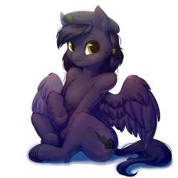 Size: 1900x1900 | Tagged: safe, artist:peachmayflower, derpibooru import, edit, oc, oc:mir, unofficial characters only, pegasus, pony, fallout equestria, beret, commission, cropped, dashite, female, hat, human shoulders, looking at you, mare, simple background, sitting, sticker, transparent background, white outline