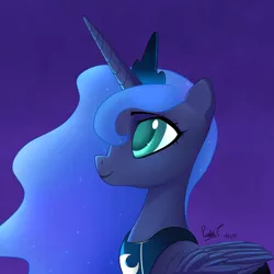 Size: 3000x3000 | Tagged: safe, artist:paulyt7, derpibooru import, princess luna, alicorn, pony, colored pupils, female, mare, solo