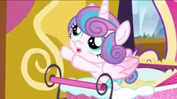 Size: 1136x640 | Tagged: safe, derpibooru import, screencap, princess cadance, princess flurry heart, pony, a flurry of emotions, cuddly, cute, cuteness overload, cutest pony alive, cutest pony ever, daaaaaaaaaaaw, dhx is trying to murder us, diaper, flurrybetes, hasbro is trying to murder us, hnnng, huggable, looking up, mane, reaching out, weapons-grade cute