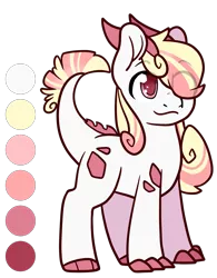 Size: 1639x2105 | Tagged: safe, artist:cloureed, derpibooru import, oc, oc:ruby rose, unofficial characters only, crystal pony, dracony, dragon, hybrid, pony, female, mare, redesign, reference sheet, simple background, solo, transparent background