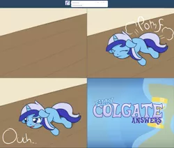 Size: 2562x2170 | Tagged: safe, artist:captainbritish, derpibooru import, minuette, pony, ask, colgateanswers, female, filly, filly minuette, solo, tumblr, younger