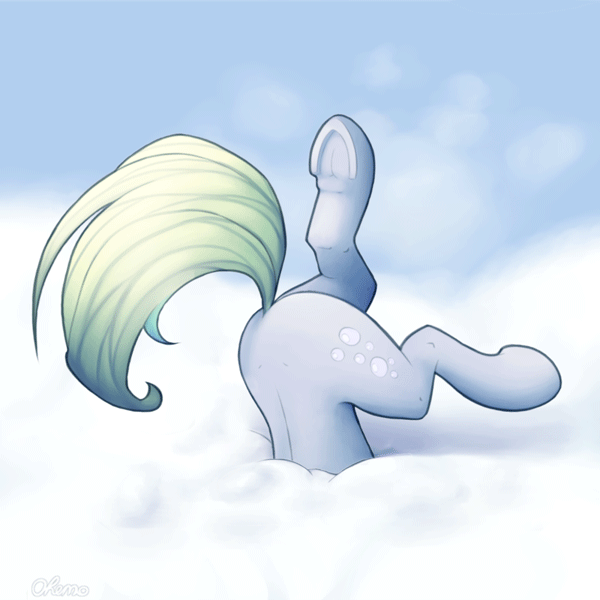 Size: 600x600 | Tagged: safe, artist:ohemo, artist:szafir87, derpibooru import, derpy hooves, pegasus, pony, adorable distress, animated, bubble butt, butt, butt only, cloud, cute, derpabetes, derpy doing derpy things, face down ass up, faceplant, female, frog (hoof), gif, head in the clouds, hoofy-kicks, i just don't know what went wrong, mare, on a cloud, plot, silly, silly pony, sky, so ridiculous it's funny, solo, stuck, szafir87 is trying to murder us, underhoof