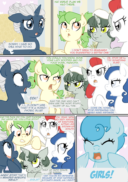 Size: 1200x1700 | Tagged: safe, artist:elenaboosy, derpibooru import, ponified, earth pony, pegasus, pony, unicorn, comic:http, 4chan, comic, deviantart, facebook, meta, tumblr, twitter, vulgar, youtube