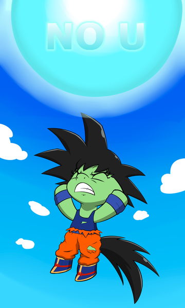 Size: 614x1024 | Tagged: safe, artist:skitter, derpibooru import, edit, oc, oc:anonfilly, unofficial characters only, earth pony, pony, semi-anthro, boots, clothes, cloud, crossover, dragon ball z, eyes closed, female, filly, goku, gritted teeth, shoes, solo, spirit bomb, torn clothes, wristband