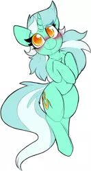 Size: 1039x1953 | Tagged: safe, artist:lockheart, derpibooru import, lyra heartstrings, pony, unicorn, blushing, colored pupils, cute, female, hooves to the chest, lyrabetes, mare, on back, simple background, solo, white background