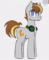 Size: 562x676 | Tagged: safe, artist:niggerdrawfag, derpibooru import, oc, oc:evershade, pony, headphones, solo