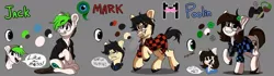 Size: 1024x285 | Tagged: safe, artist:swoopypoolin, derpibooru import, ponified, pony, jacksepticeye, markiplier