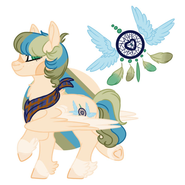 Size: 1500x1500 | Tagged: safe, derpibooru import, oc, unofficial characters only, pegasus, pony, crack ship offspring, neckerchief, offspring, parent:applejack, parent:shining armor, parents:shiningjack, simple background, solo, transparent background