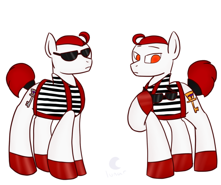 Size: 920x770 | Tagged: safe, artist:lunar-pop, derpibooru import, ponified, pony, tweedle dee, tweedle dum