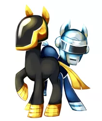 Size: 821x973 | Tagged: safe, artist:pepooni, derpibooru import, ponified, pony, daft punk, guy-manuel de homem-christo, thomas bangalter