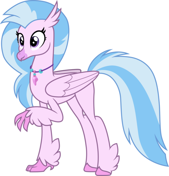 Size: 3000x3124 | Tagged: .ai available, artist:cloudyglow, classical hippogriff, derpibooru import, female, high res, hippogriff, older, older silverstream, safe, silverstream, simple background, solo, the last problem, transparent background, vector