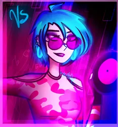 Size: 1062x1141 | Tagged: artist:katedoof, derpibooru import, female, human, humanized, lipstick, safe, solo, vinyl scratch