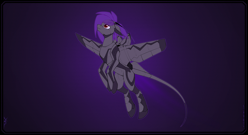 Size: 4209x2296 | Tagged: safe, artist:xn-d, derpibooru import, oc, oc:lighting, unofficial characters only, original species, plane pony, pony, ponymorph, robot, robot pony, flying, male, plane